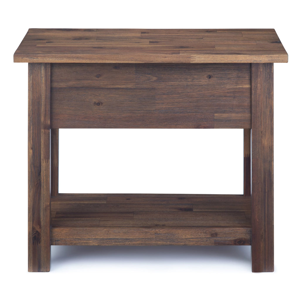 14 inch Wide Rustic Narrow Side Table E45462