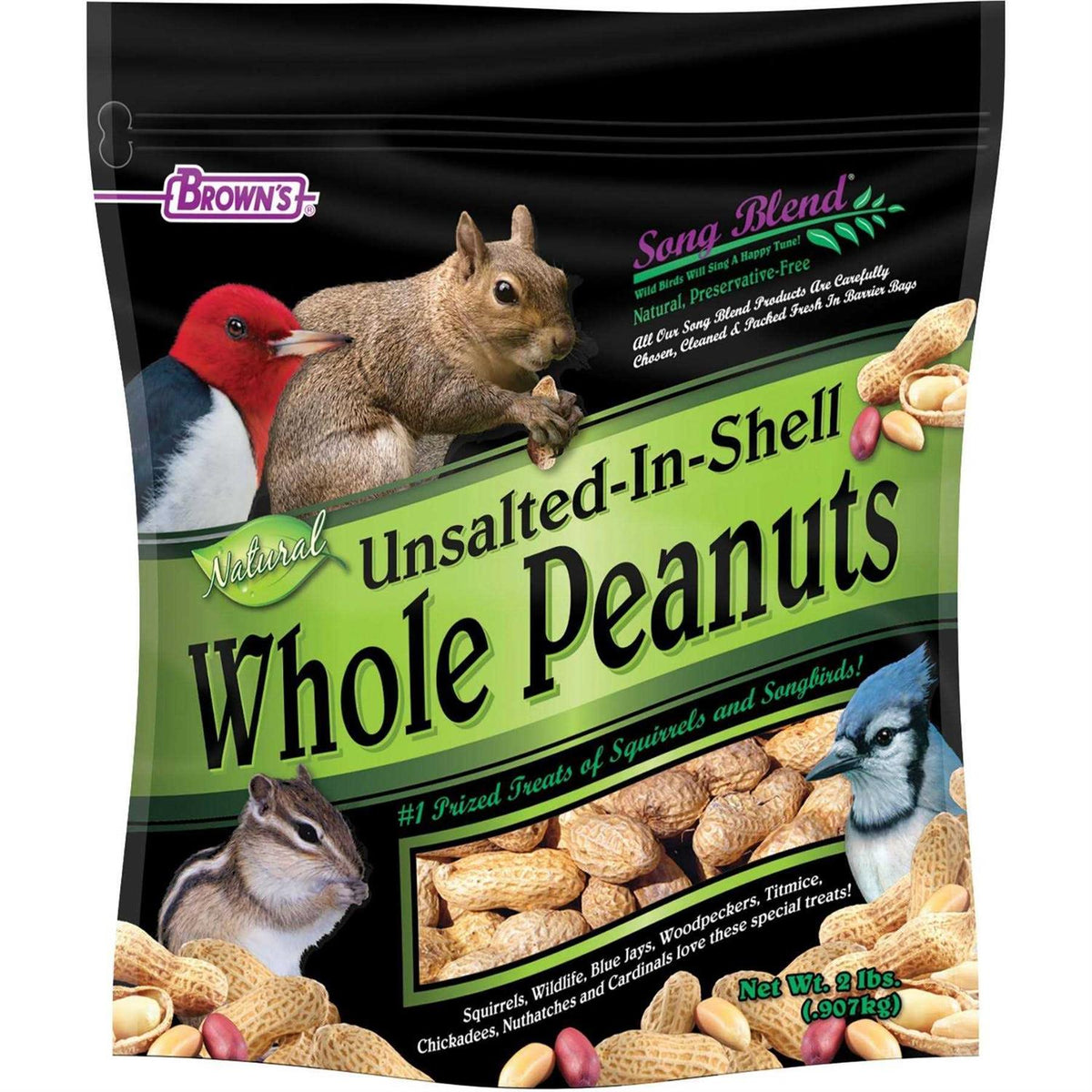 Unsalted In-Shell Whole Peanuts Bird Food A954231