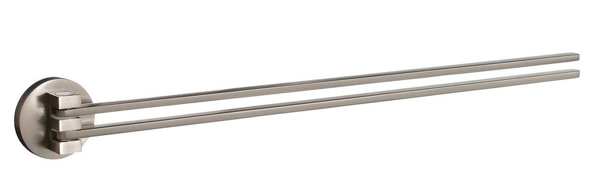 Brushed Nickel Swing-Arm Towel Rail O32878