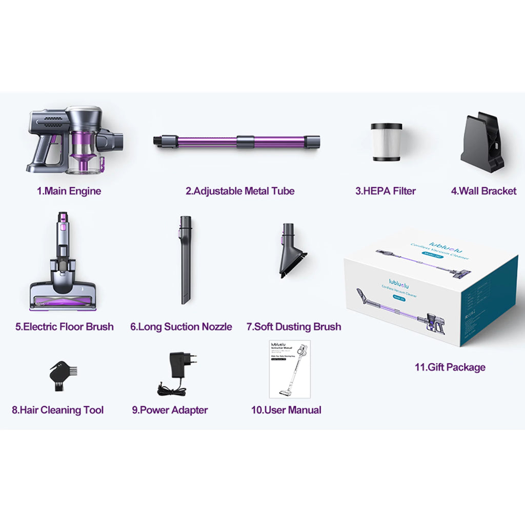 Cordless Vacuum Cleaner 6-in-1 Lightweight Stick E590