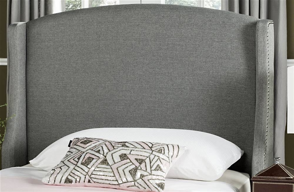 Grey Twin Linen Headboard E3860