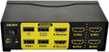 Kvm Switch Dual Monitor HDMI 2 Port USB 2.0 Hub 4k@30Hz U672