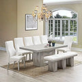 8-Piece Pedestal Wood Dining Set C9255