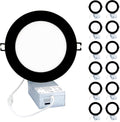 12W 5CCT Changeable Brushed Nickel LED Recessed Lights 12Pack A12632