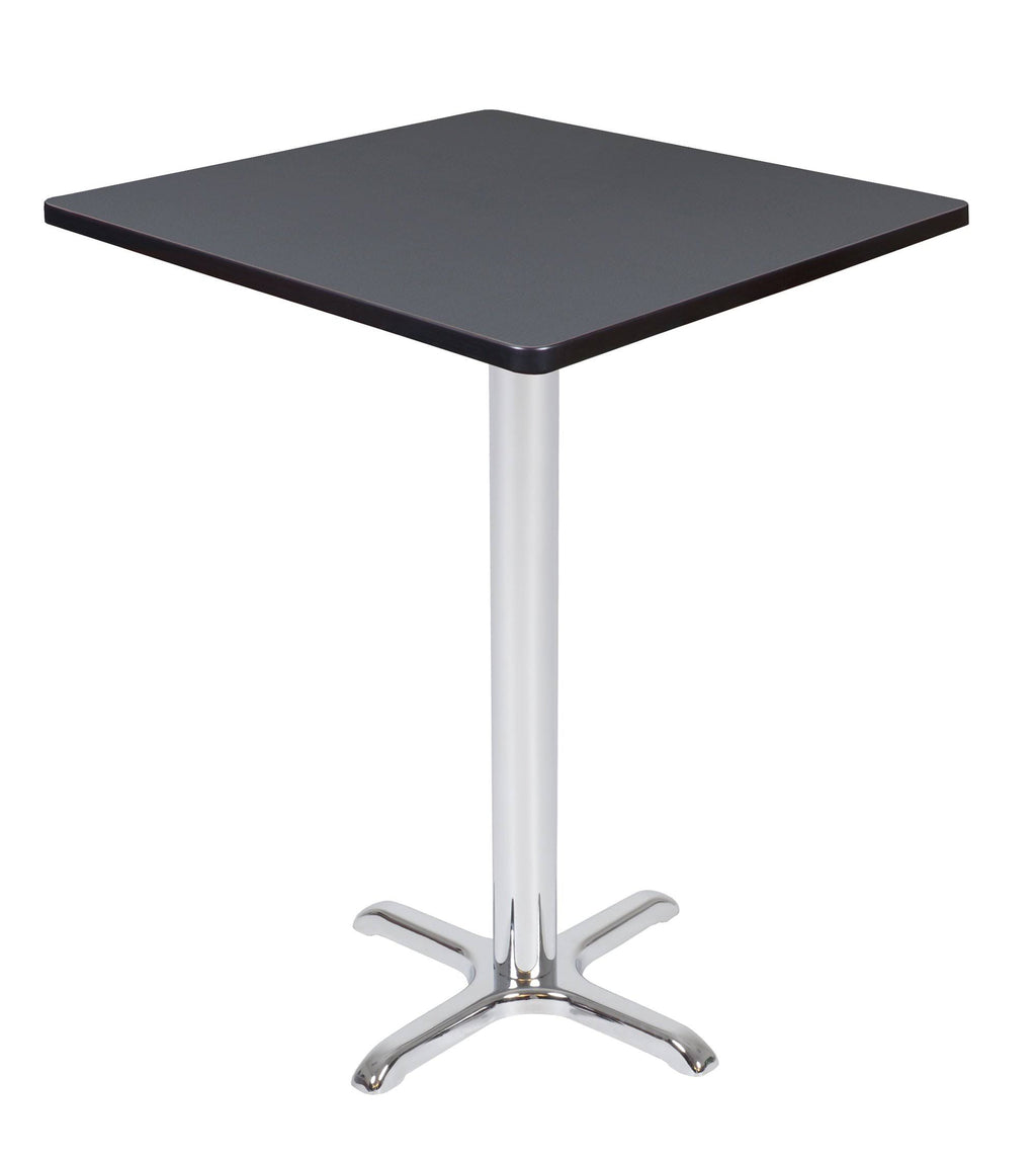 Grey/Chrome Square X-Base Table Y3948