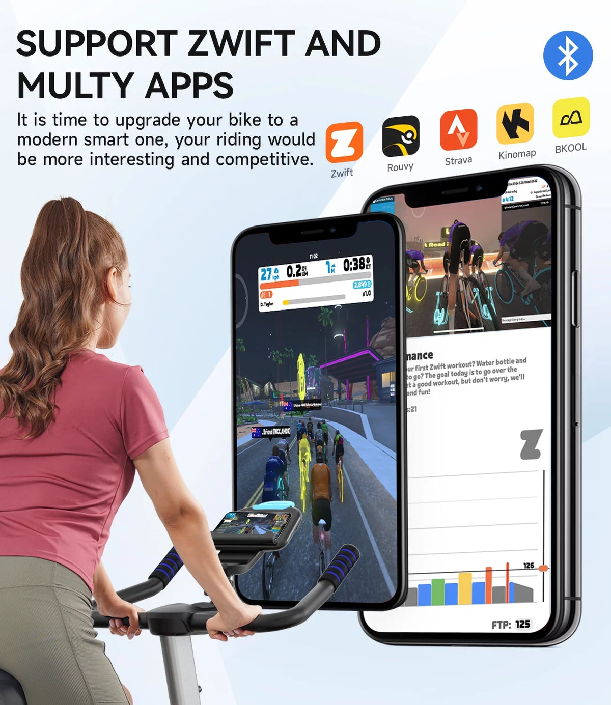 Bluetooth Magnetic Exercise Bike Stationary G73321