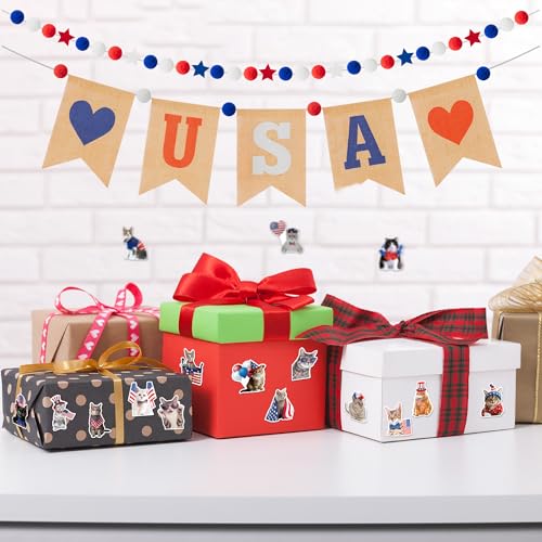 1000PCS Christmas Cat Stickers T712