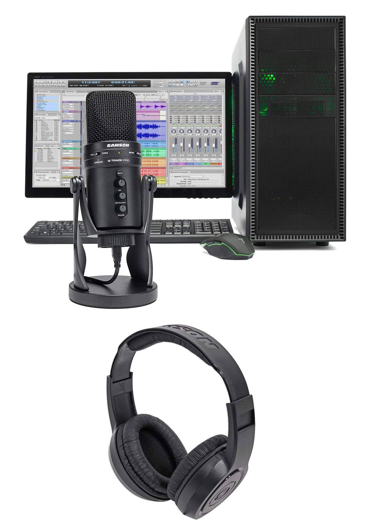 USB Recording Microphone with Built in Audio Interface and Headphones L663954