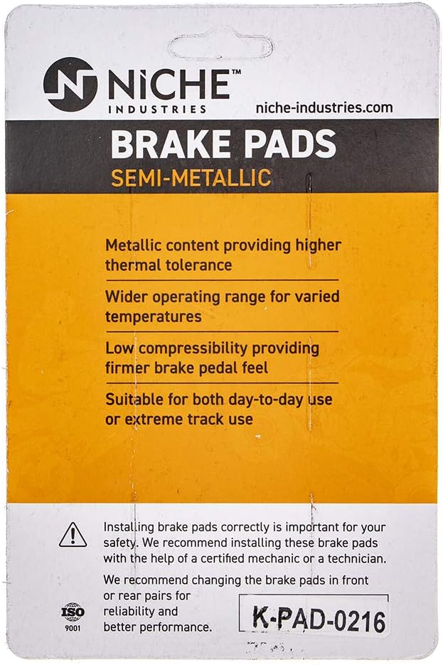 Front Semi-Metallic Brake Pad Set Pack of 2 V100142