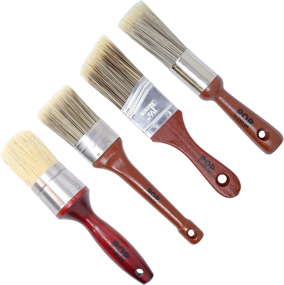 Full Coverage Brush Kit (3 Pack) 2" Palm Brush, 1.5" Round Brush, and 1.5" Flat Brush M751498