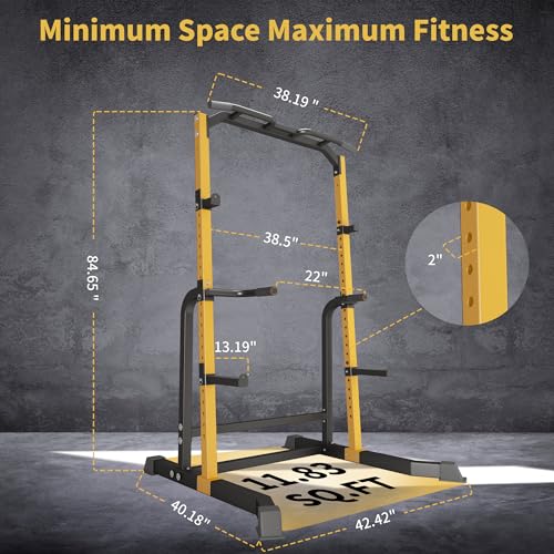 Heavy Duty 1000LB Power Cage Squat Rack with Adjustable Pull-Up Bar P552