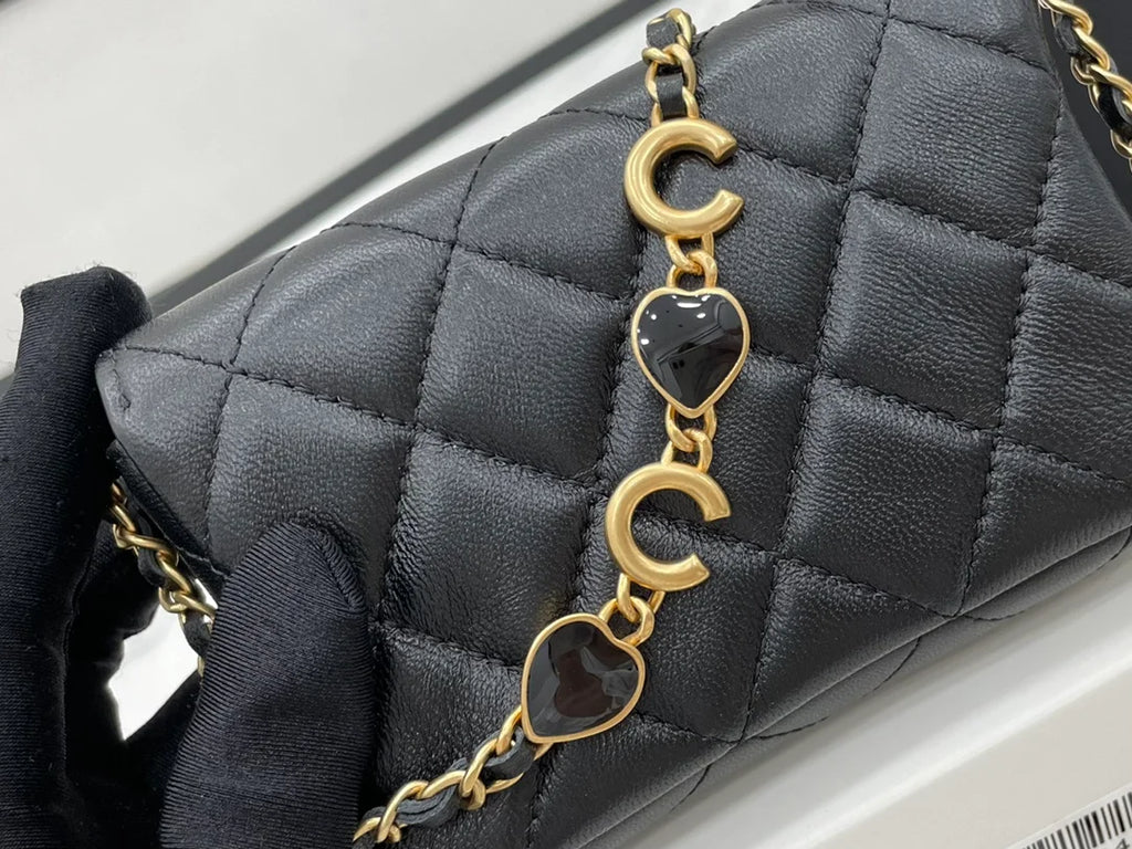 Black Mini Flap Bag J126078