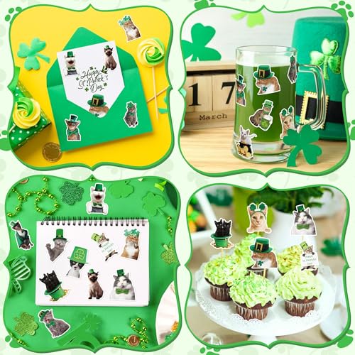 1000PCS Christmas Cat Stickers T712