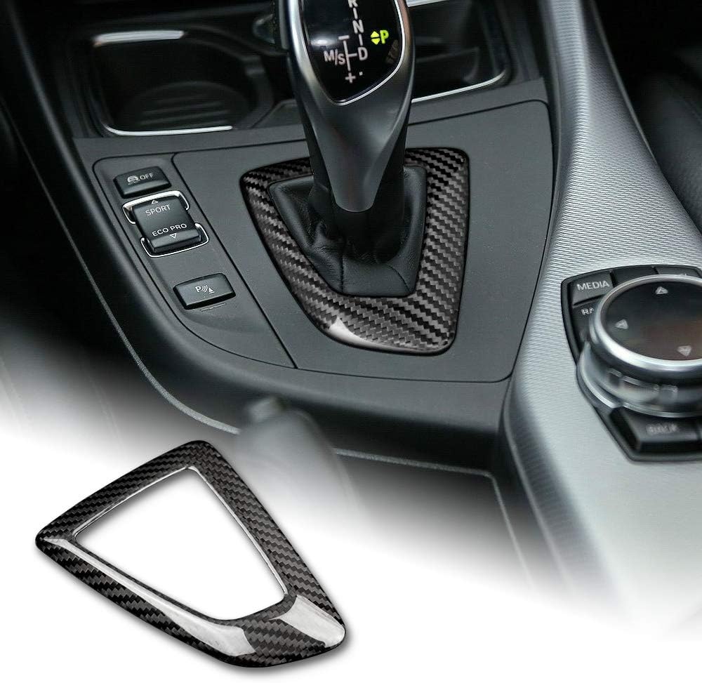 Carbon Fiber Gear Shift Knob Panel Frame Cover Trim Stickers D928441