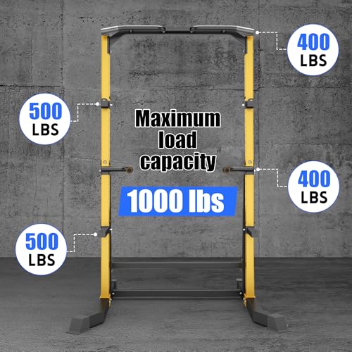 Heavy Duty 1000LB Power Cage Squat Rack with Adjustable Pull-Up Bar P552