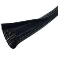Black 50 Feet Cable Wrap Sleeve with Hook & Loop Fastener B79122