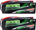 7.4V 8000mAh 2S 120C Hard Case Lipo Battery with T Plug (2Packs) F92914