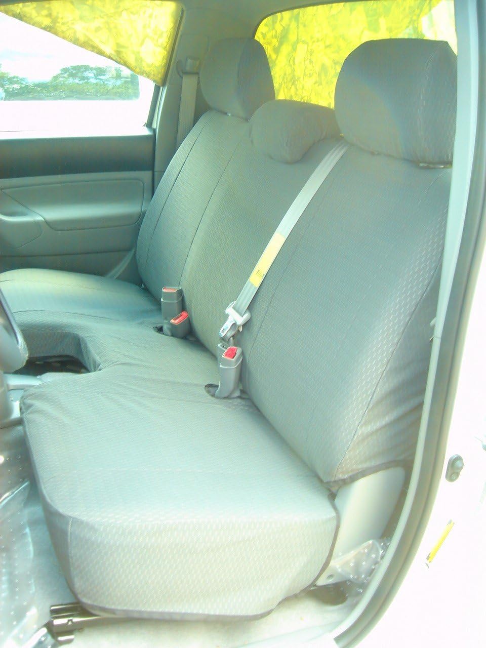 Dark Gray Automotive Twill Seat Covers Z31840