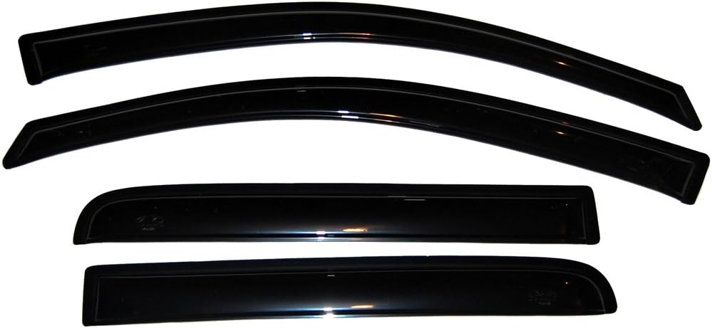 4-Piece In-Channel Side Window Deflector for Nissan Titan Crew Cab Q964