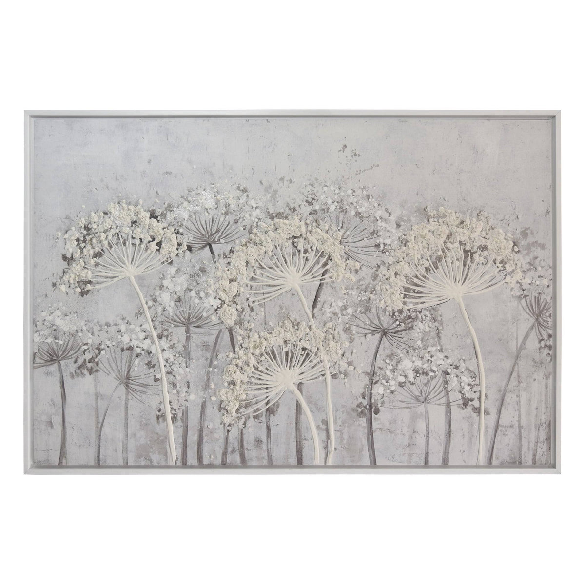 Gray Metal Oil on Canvas Painting B794