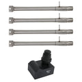 4 BBQ Gas Grill Tube Burner & 1 4-Outlet Spark Generator Ignitor Replacement Parts U257