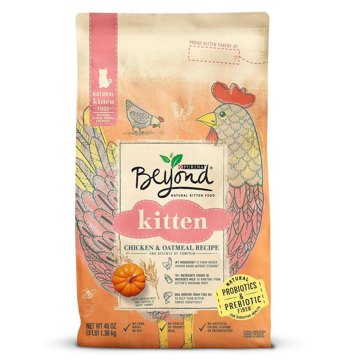 Natural Kitten Food Chicken & Oatmeal N4371