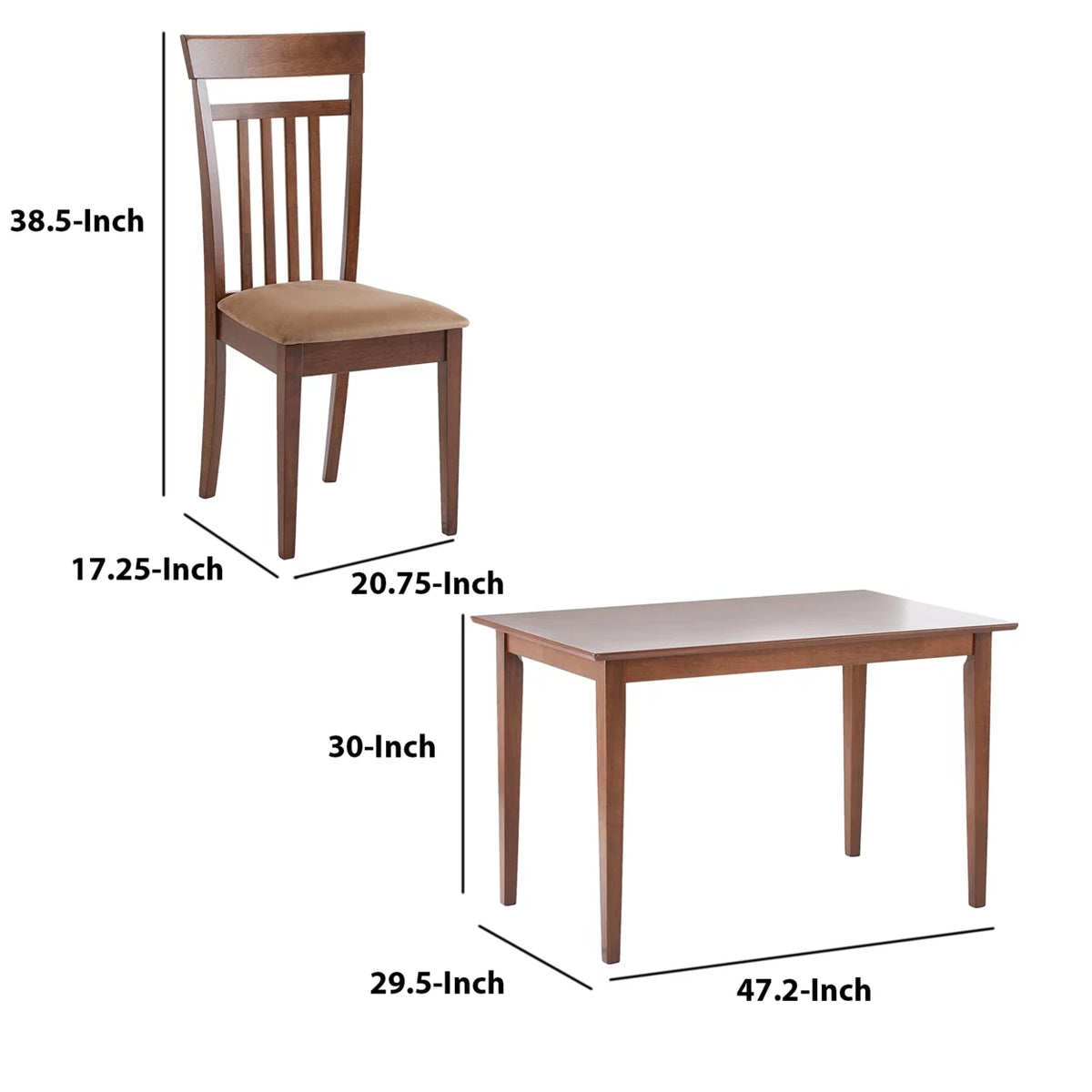5-piece Wood Dining Set S79091