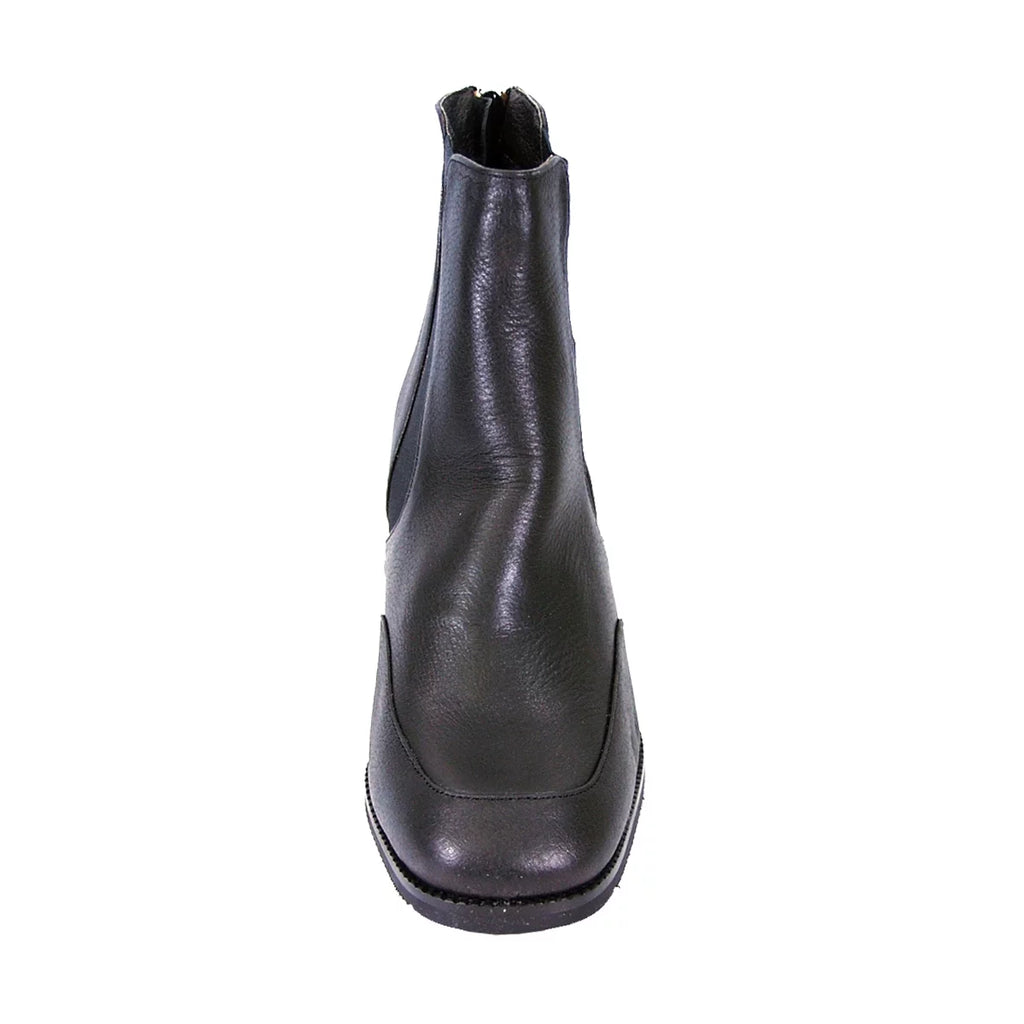 Women's Wide Width Leather Ankle Boots B254