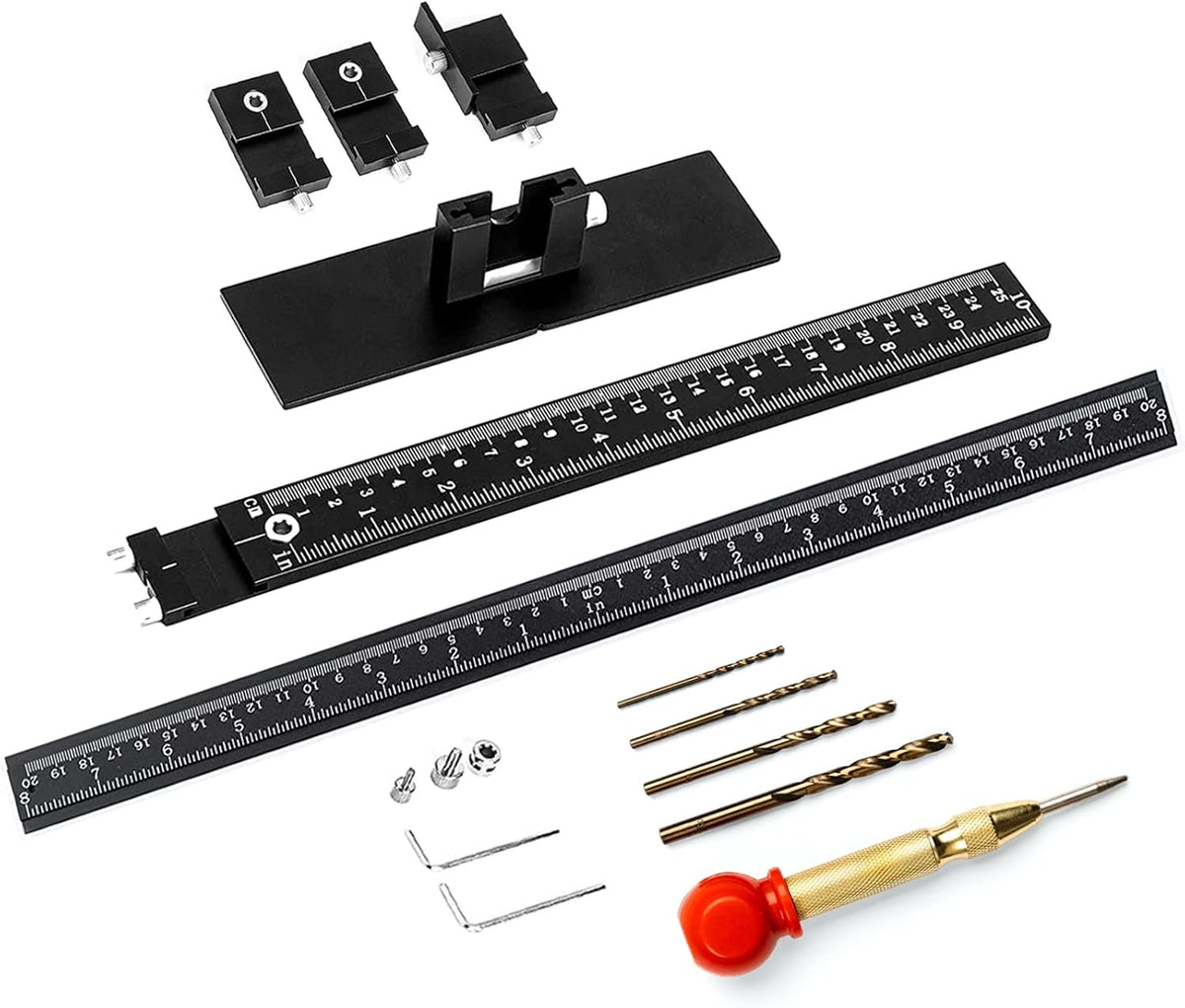 14-Piece Aluminum Alloy Cabinet Handle Template Jig Tool V434