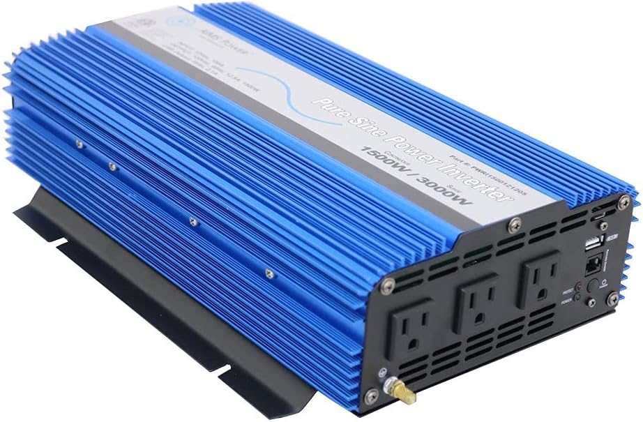 180 Watt Pure Sine DC to AC Power Inverter with USB Port T70859