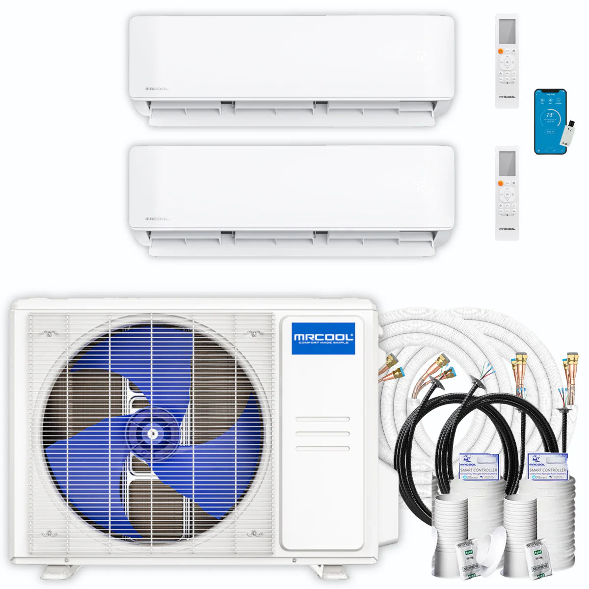 36,000 BTU 2 Zone Ductless Air Conditioner and Heat Pump E911