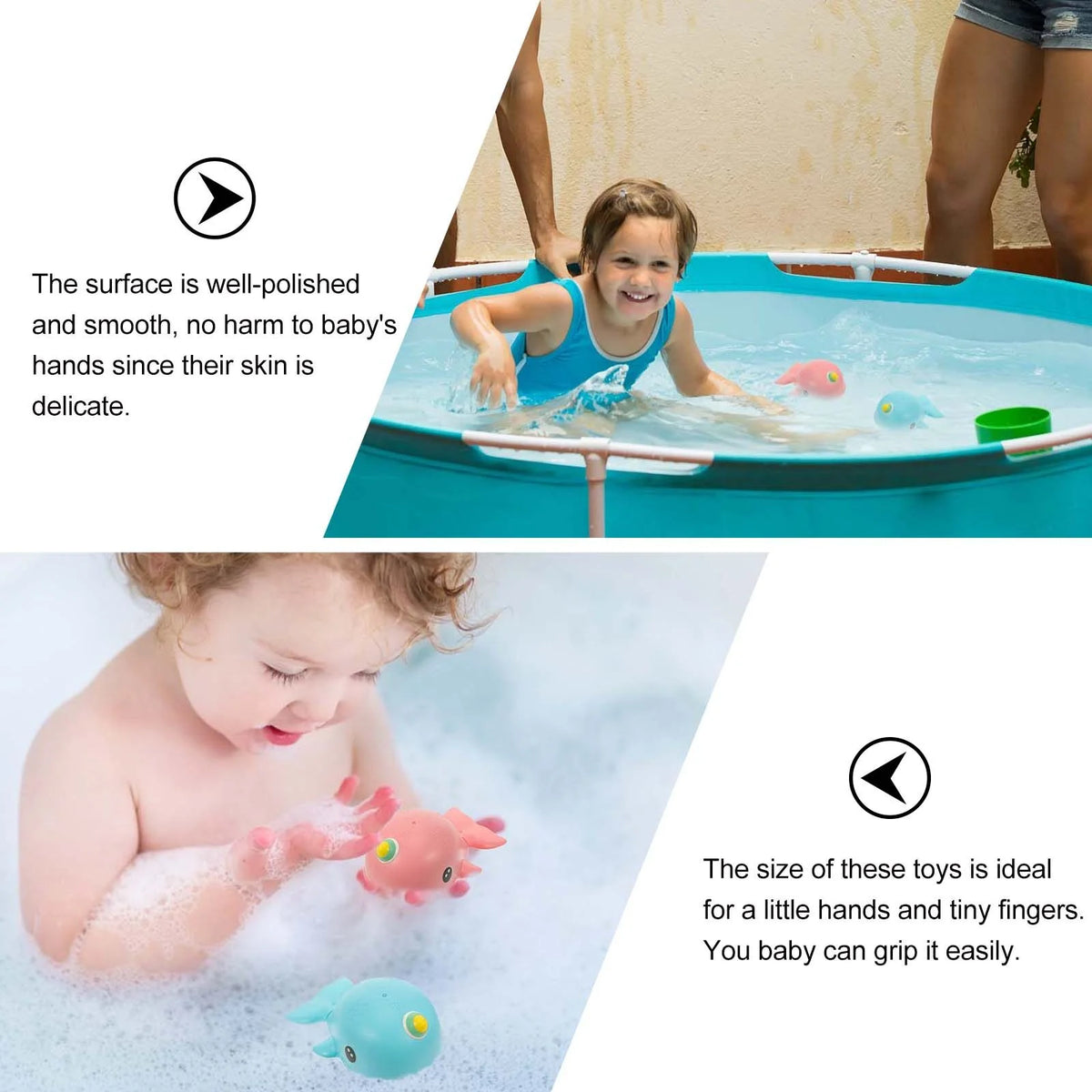 2 Pcs Wind-up Bathtub Toys G497