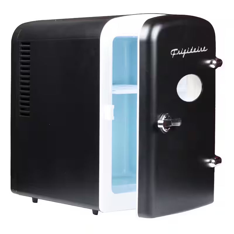 6-Can Retro Mini Fridge in Black Y279555
