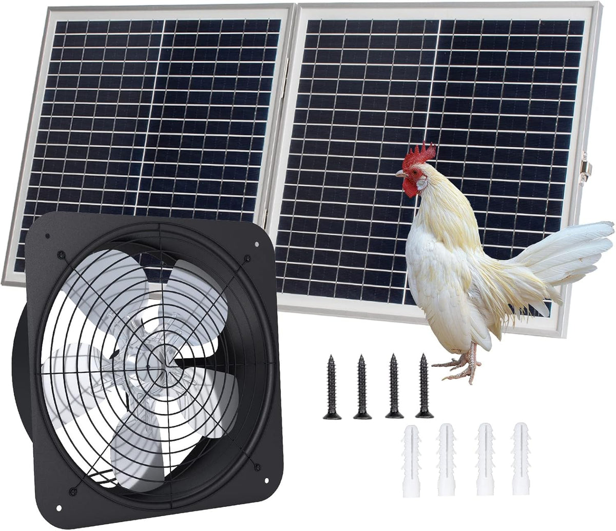 Solar Powered 50-Watt Roof Ventilation Fan Kit P4495