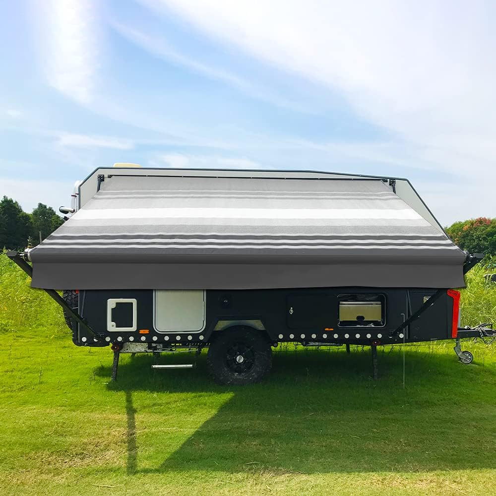 20 Feet Black Vinyl RV Awning Replacement U4994