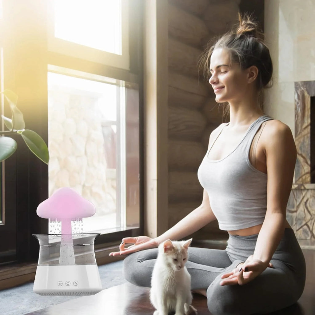 300ML Essential Oil Diffuser with 7 Colors LED Lights S98579