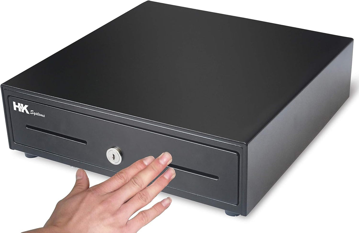 Heavy Duty Black Push Open Cash Drawer with Metal Bracket E3362