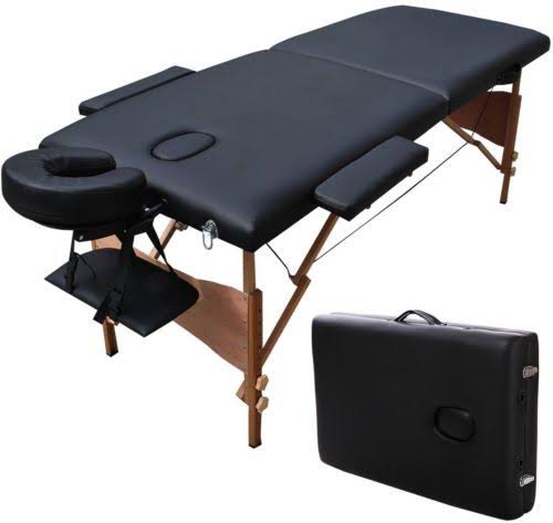 Black Massage Table with Carry Case A744545