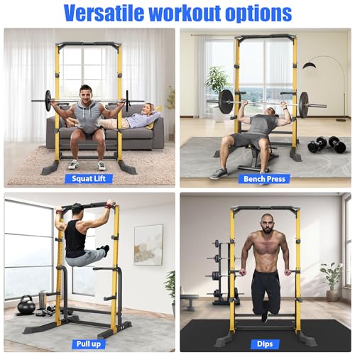 Heavy Duty 1000LB Power Cage Squat Rack with Adjustable Pull-Up Bar P552