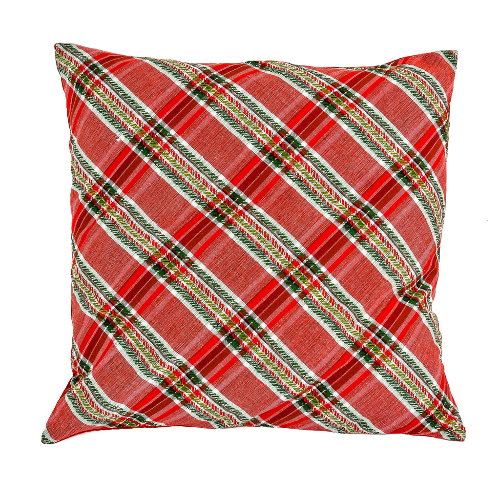 Square Plaid Pillow D91990