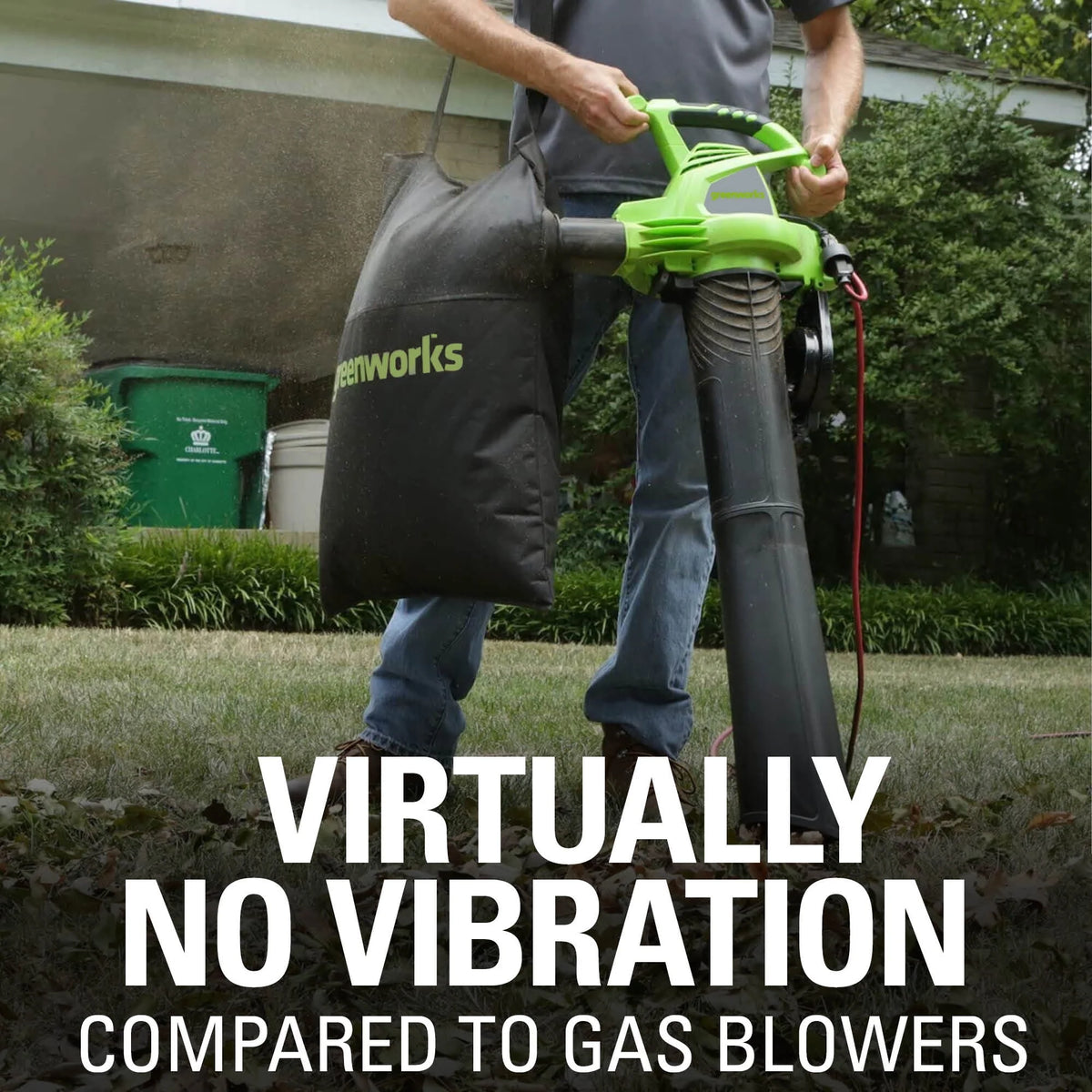 12 Amp 375 CFM Corded Electric Leaf Blower/Mulcher/Vacuum G7802
