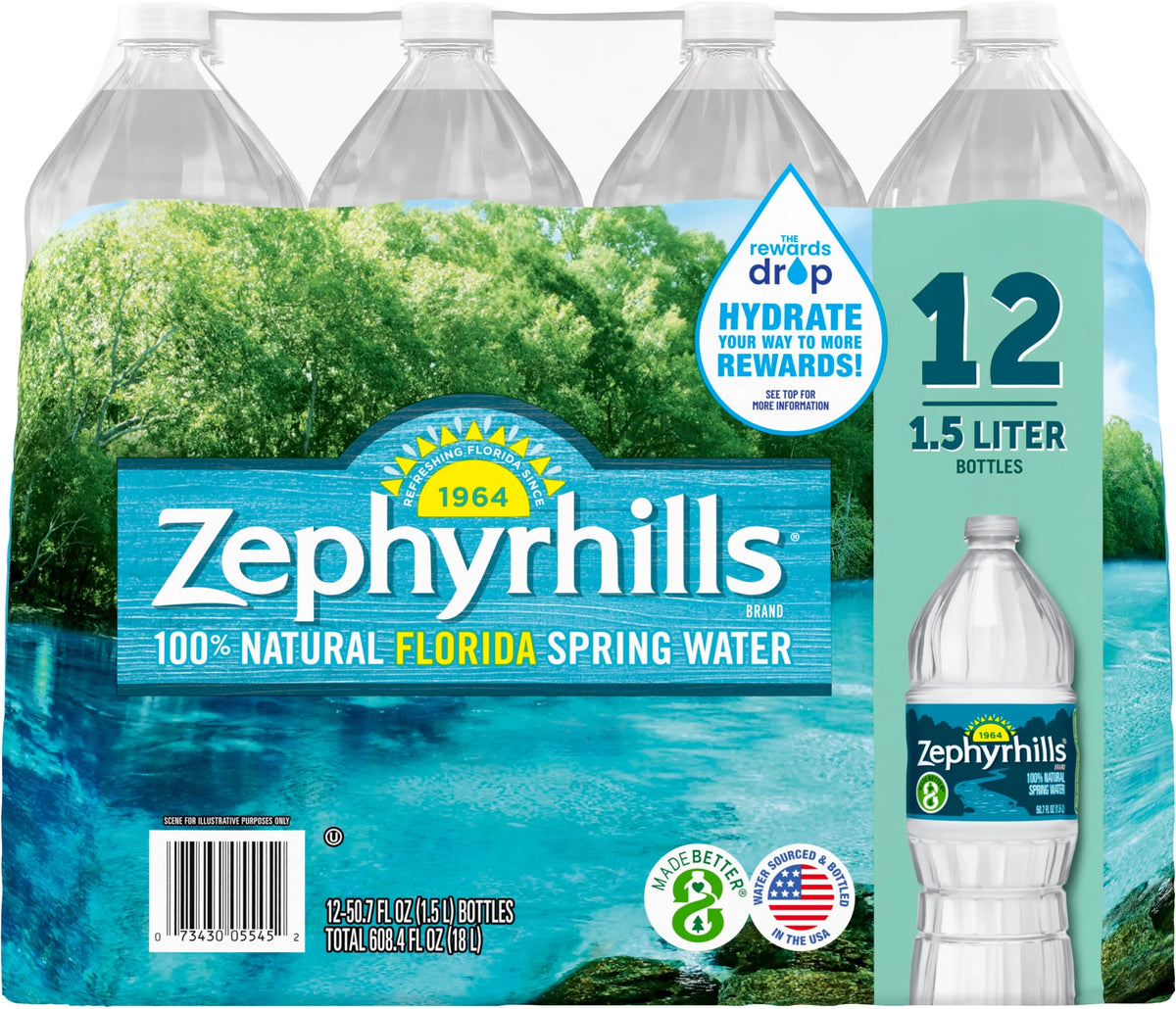 Natural Spring Water 12-1L Plastic Bottles T128
