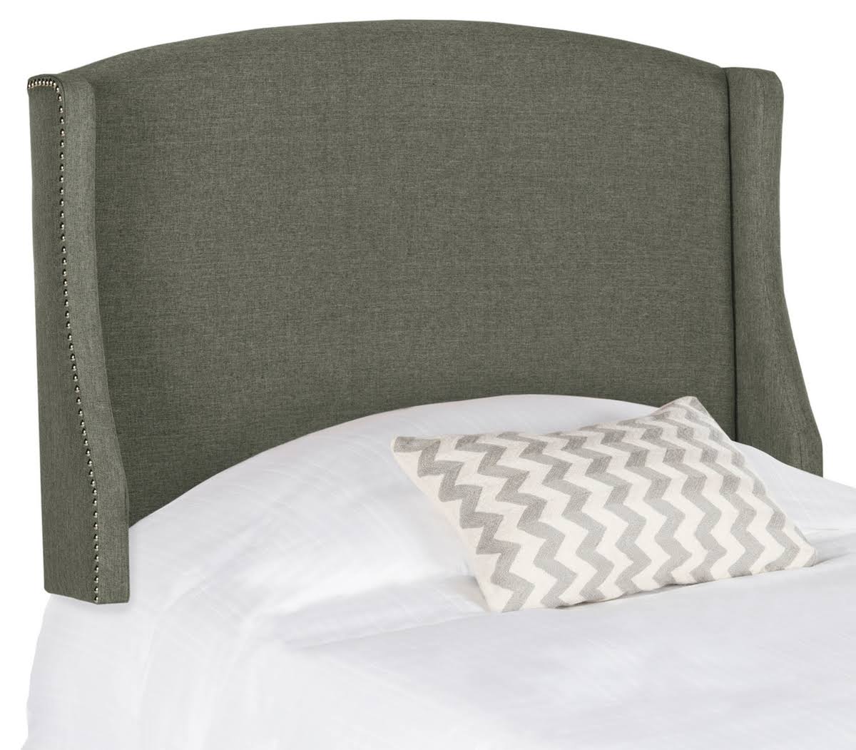 Grey Twin Linen Headboard E3860