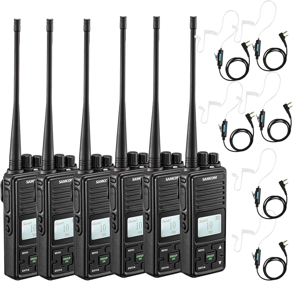 2 Pack 2 Way Radio 3000mAh Rechargeable UHF Walkie Talkie E335