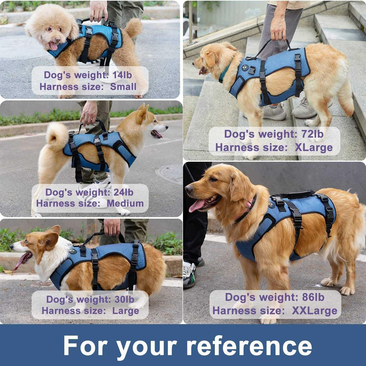 Adjustable Breathable Dog Lift Harness U1994