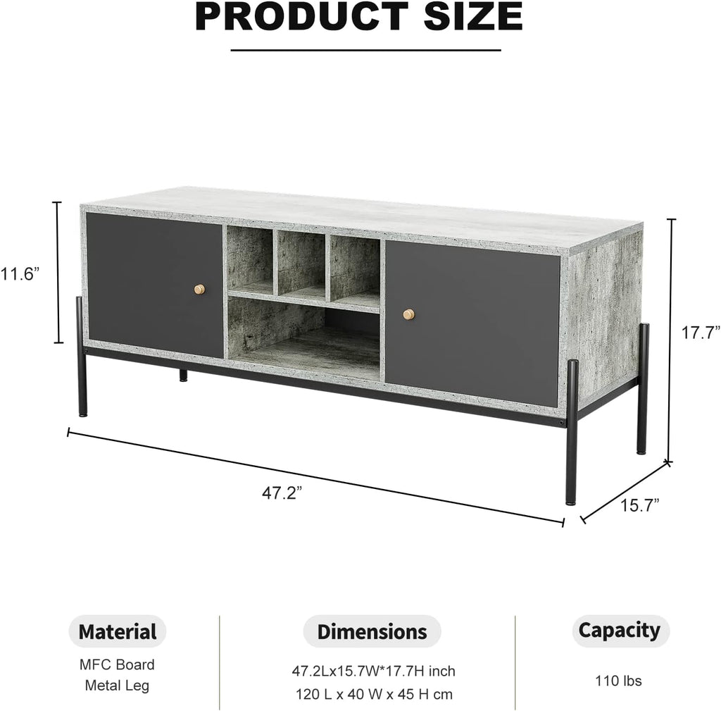TV Stand with Storage and Open Shelves L82971