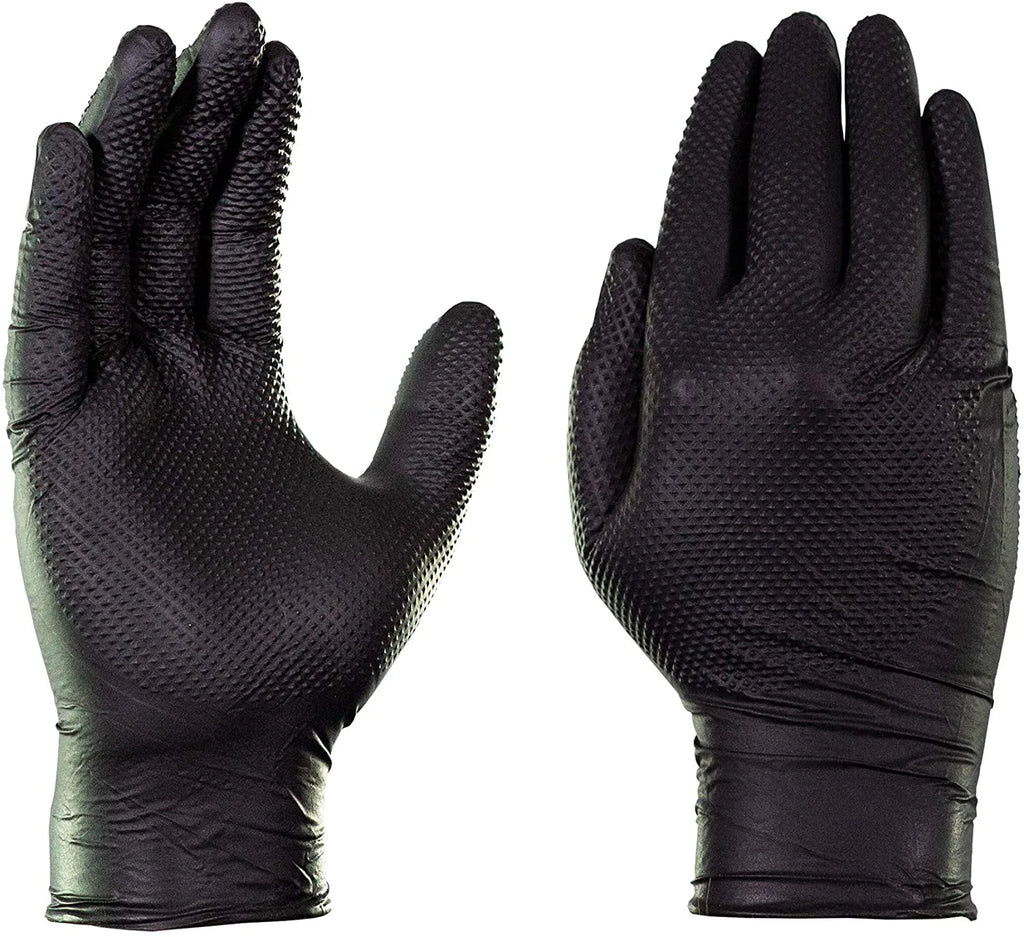 Black Nitrile Disposable Gloves, 6 Mil, X-Large 100/Box C583