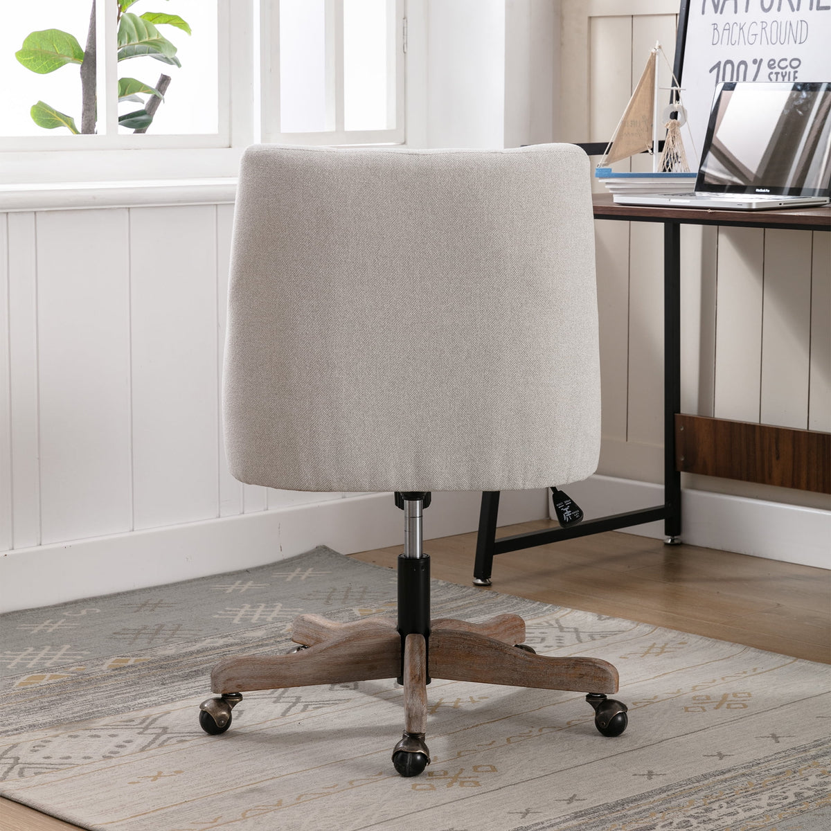 Beige Swivel Shell Chair H316