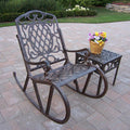 Antique Bronze Cast Aluminium 2 Piece Rocking Set S1216