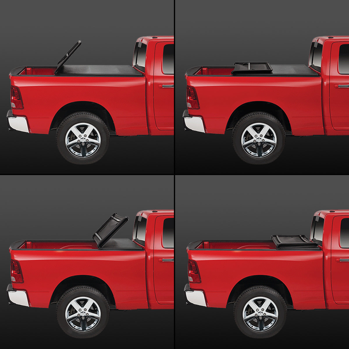 Tri-Fold Soft Top Tonneau Cover for Toyota Pickup Tacoma K5642